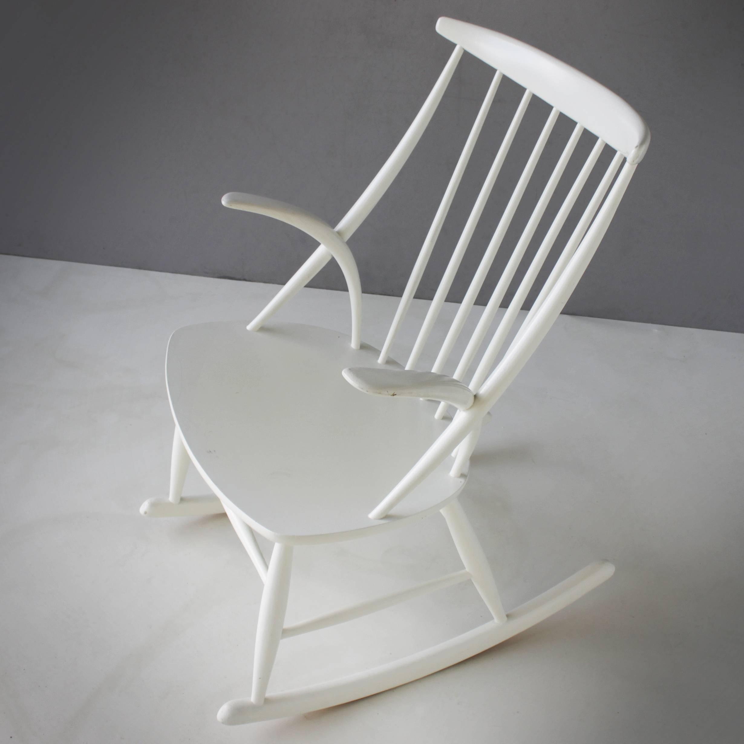 Oak Danish Rocking Chair by Illum Wikkelsø