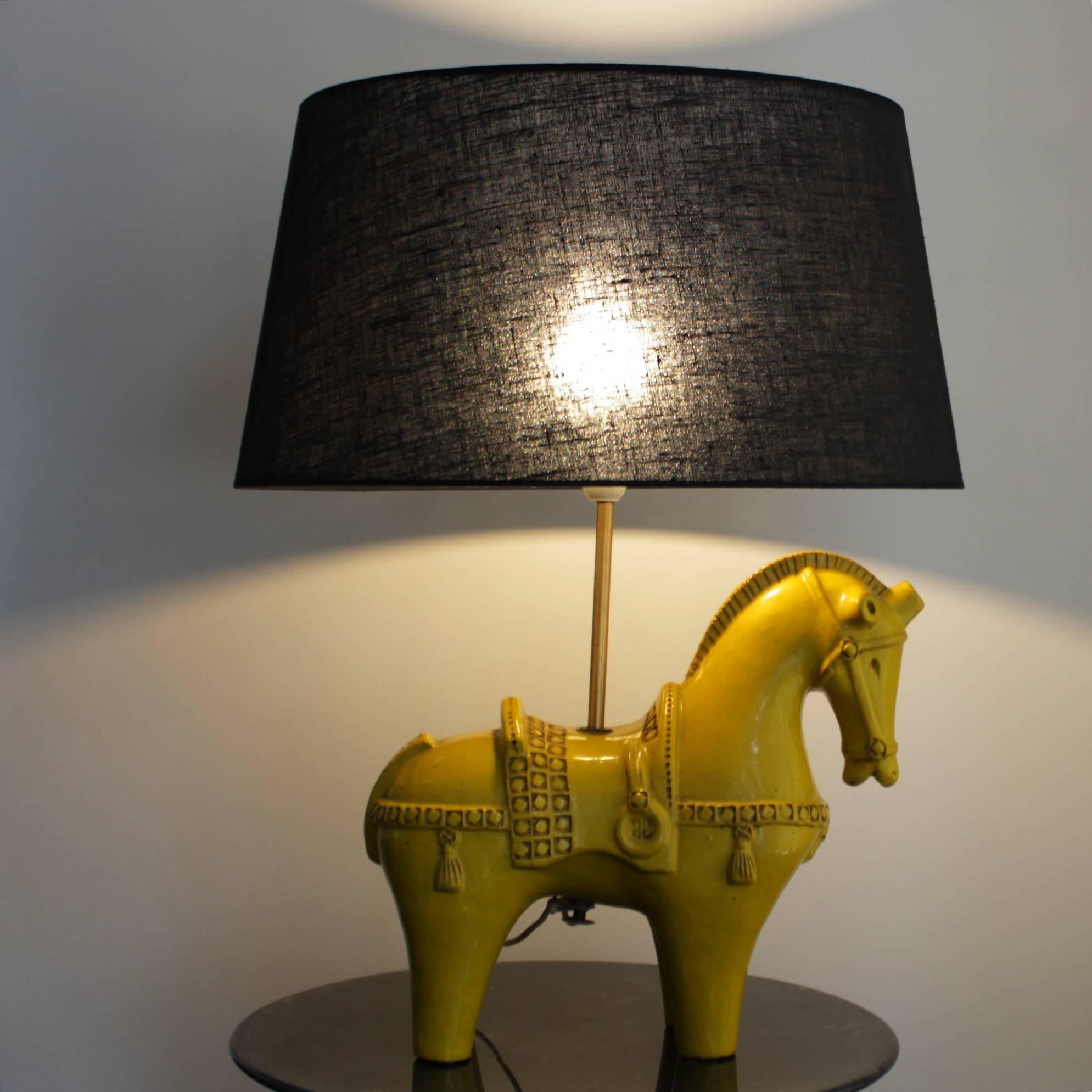 italien Lampe à cheval par Aldo Londi pour Bitossi:: Italie