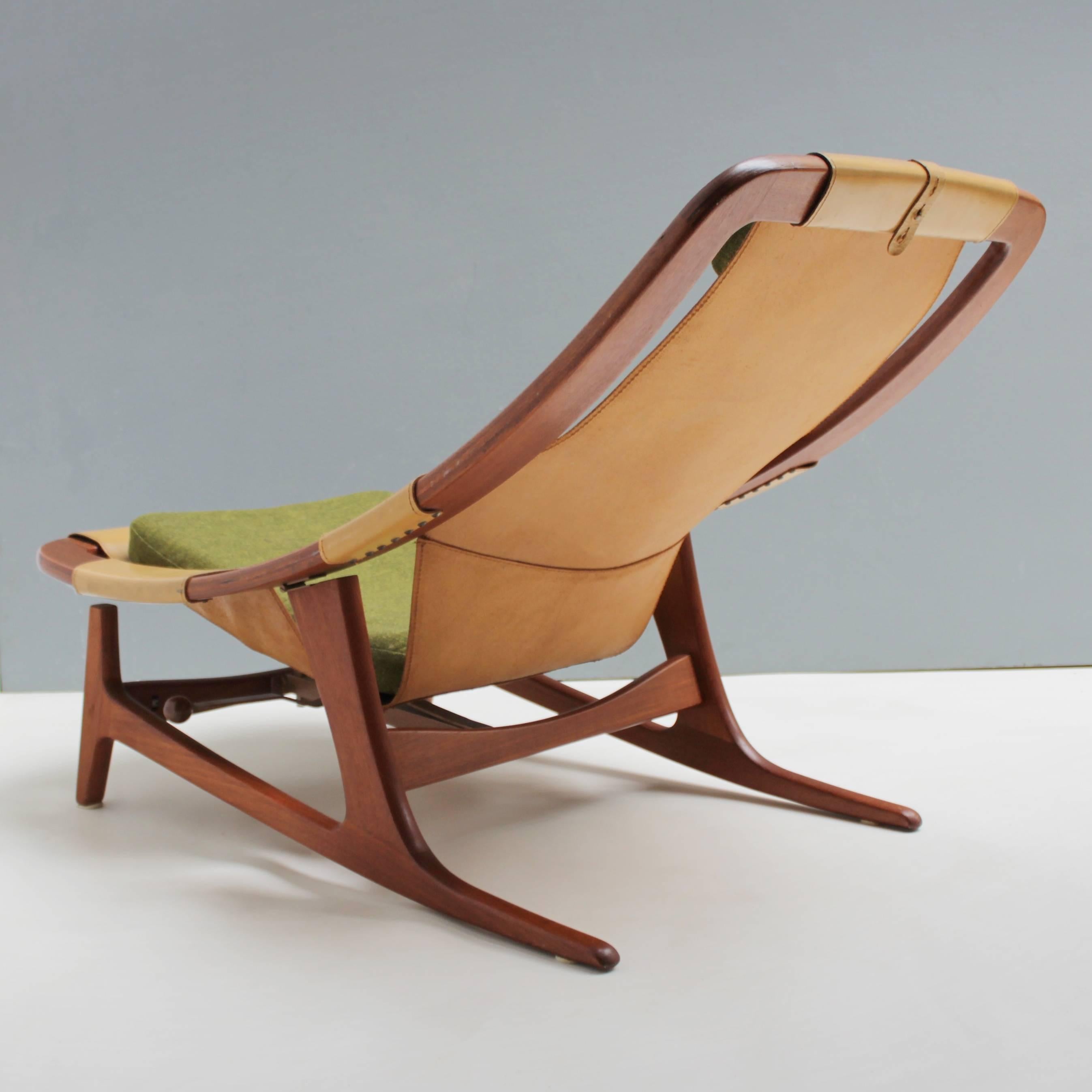 Lounge Chair 'Holmenkollen' by Arne Tidemand Ruud for Norcraft In Excellent Condition In JM Haarlem, NL