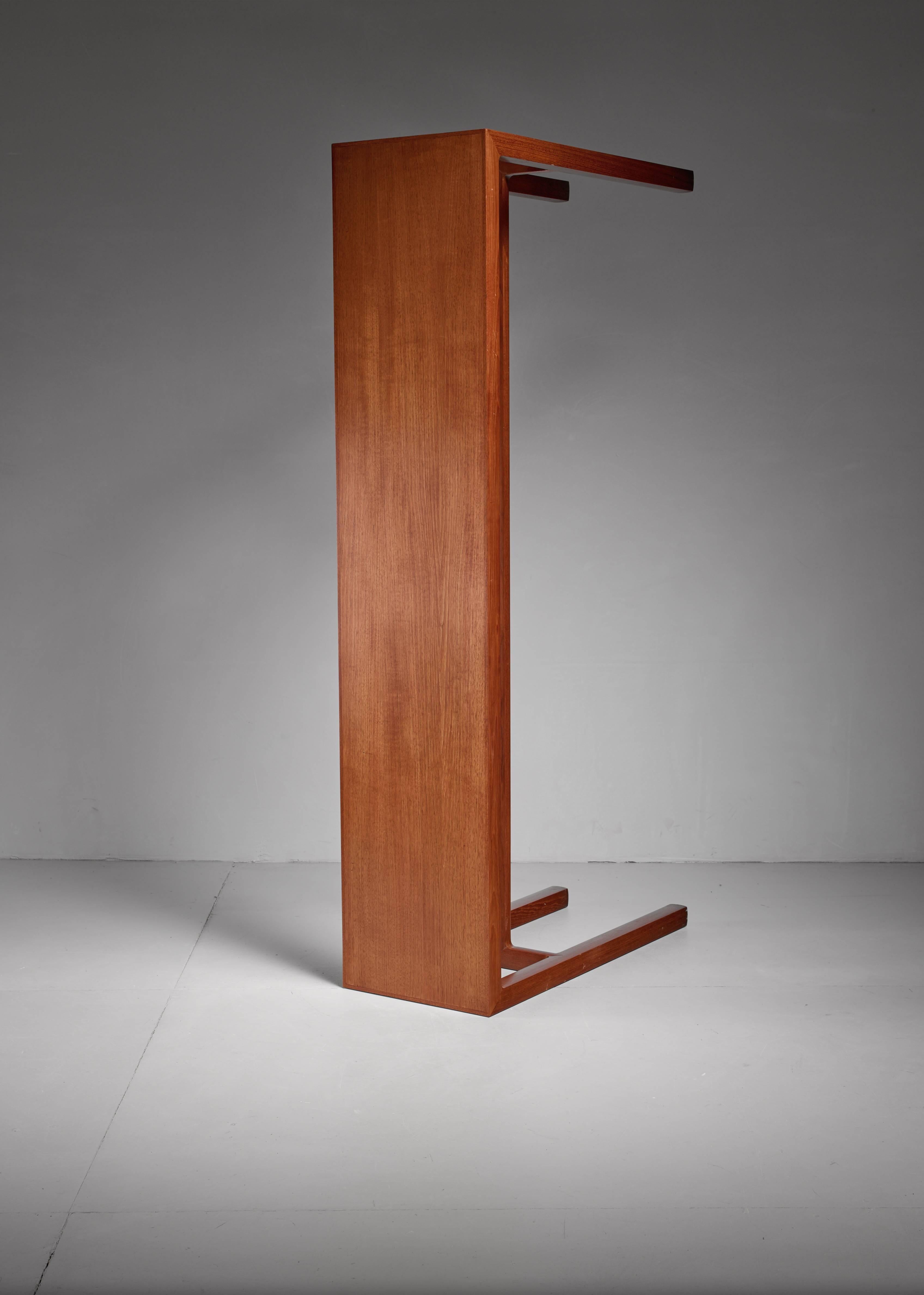 Mid-Century Modern  Scandinavian Long Wooden Console Table, 1960s