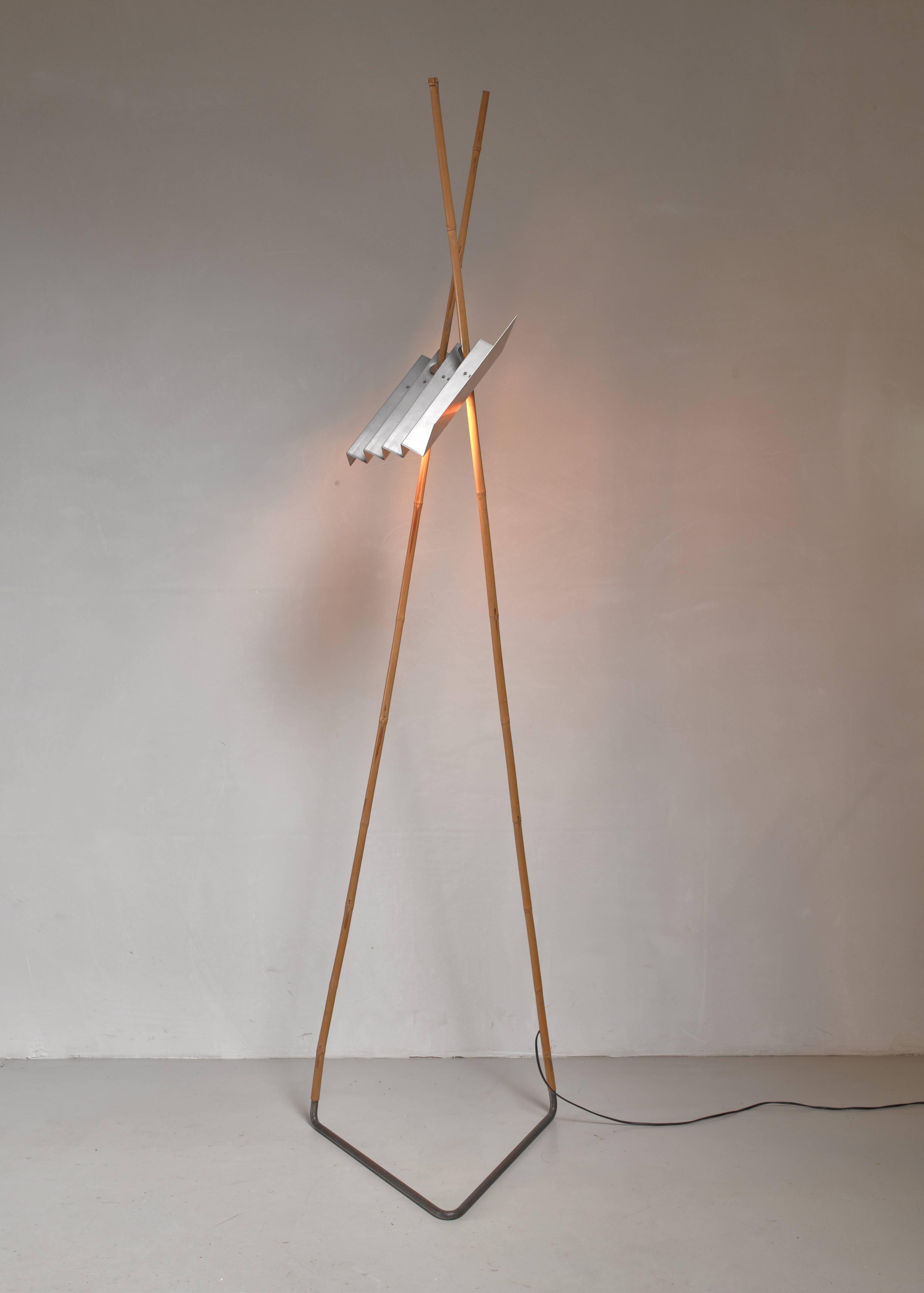 Rare Floor Lamp by Dutch Designer Anke Kamerman, 1980s For Sale 1