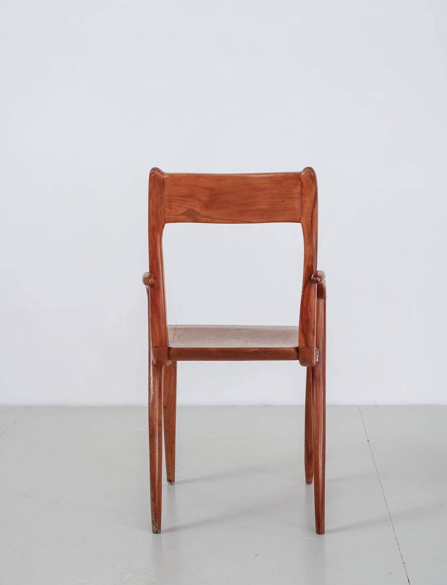 Mid-20th Century American Sculptural, Organic Wooden Craft Chair, 1950s For Sale