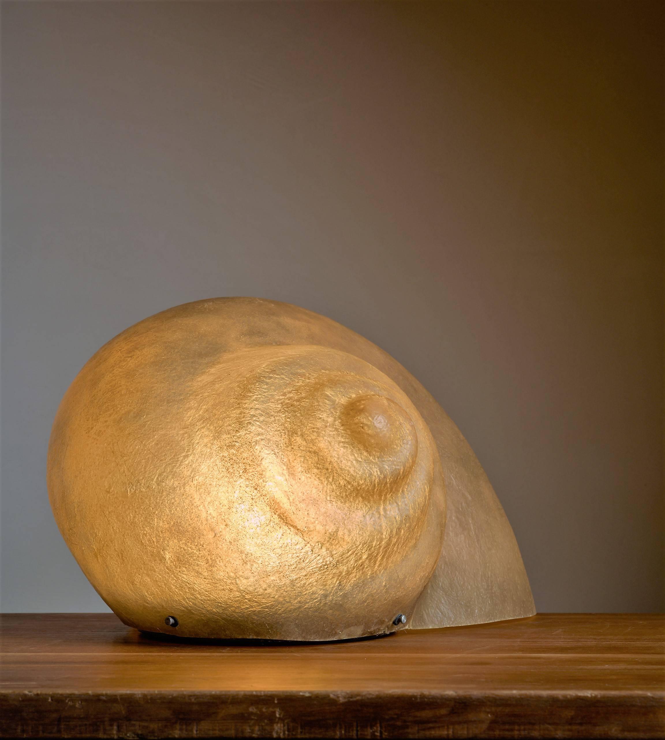 Post-Modern Sergio Camilli Snail Lamp for Bieffeplast, Italy, 1974 For Sale