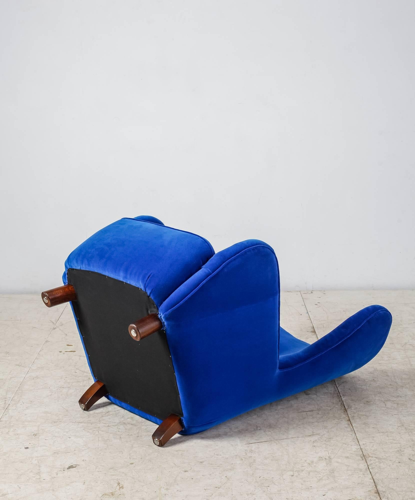 Mid-20th Century Mogens Lassen Attributed Wingback Lounge Chair, Denmark, 1940s For Sale