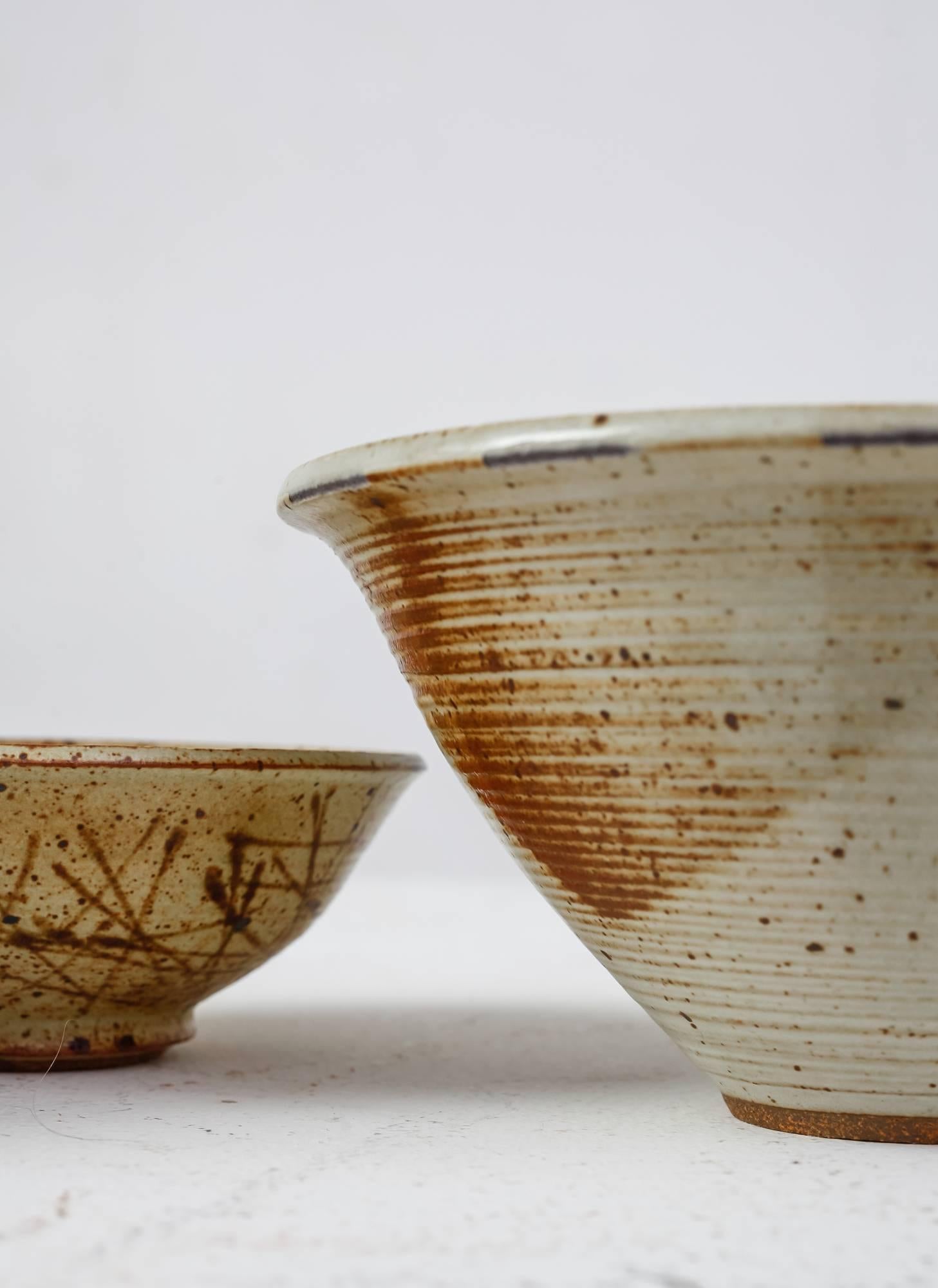 Franco Agnese Set of Five Ceramic Bowls, France, 1960s For Sale 2