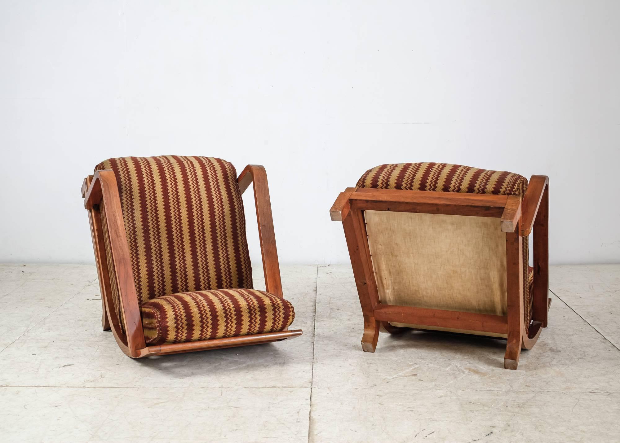 art deco lounge chairs