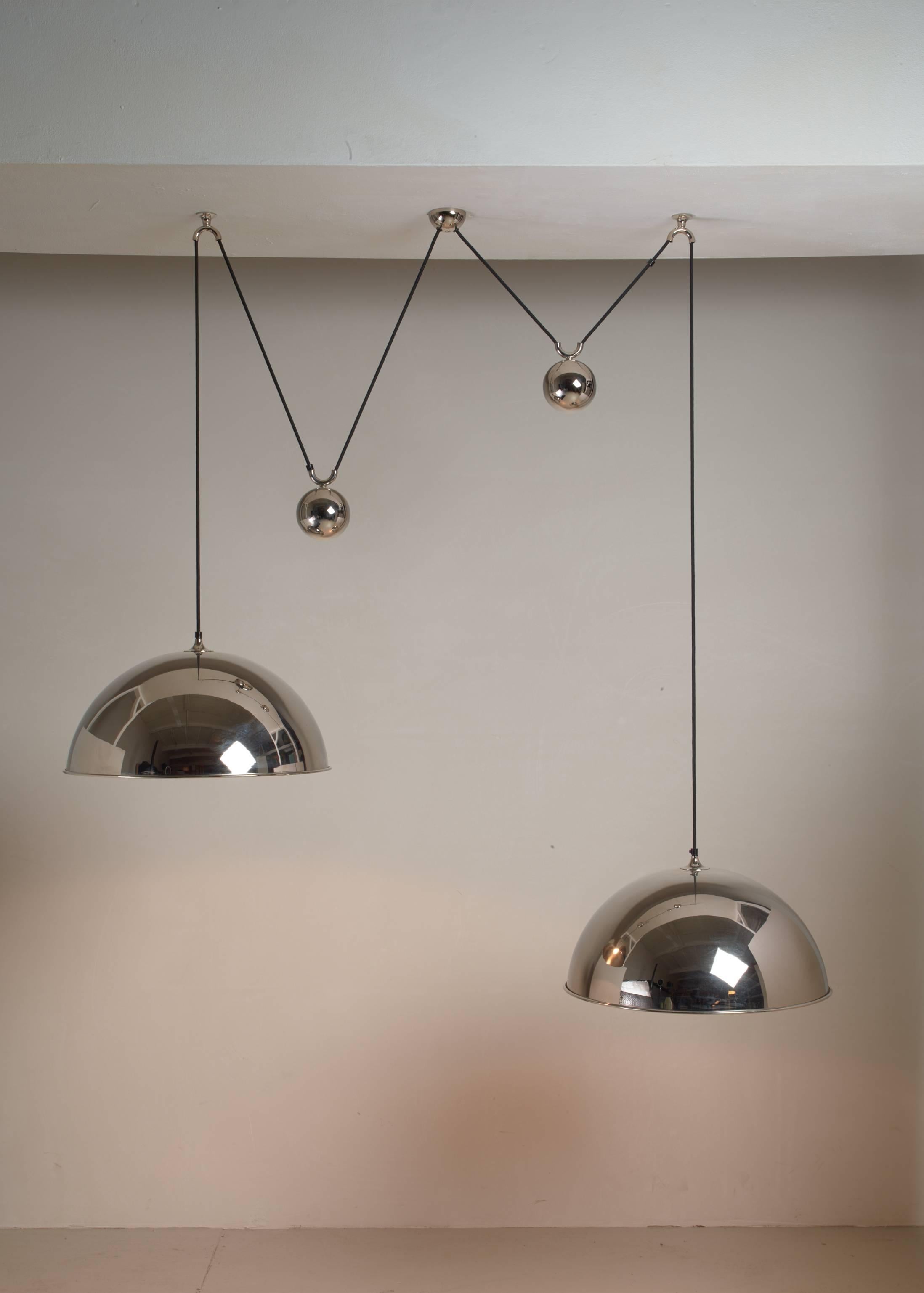 Florian Schulz Double Nickel Posa Pendants with Counterweights, Germany 1