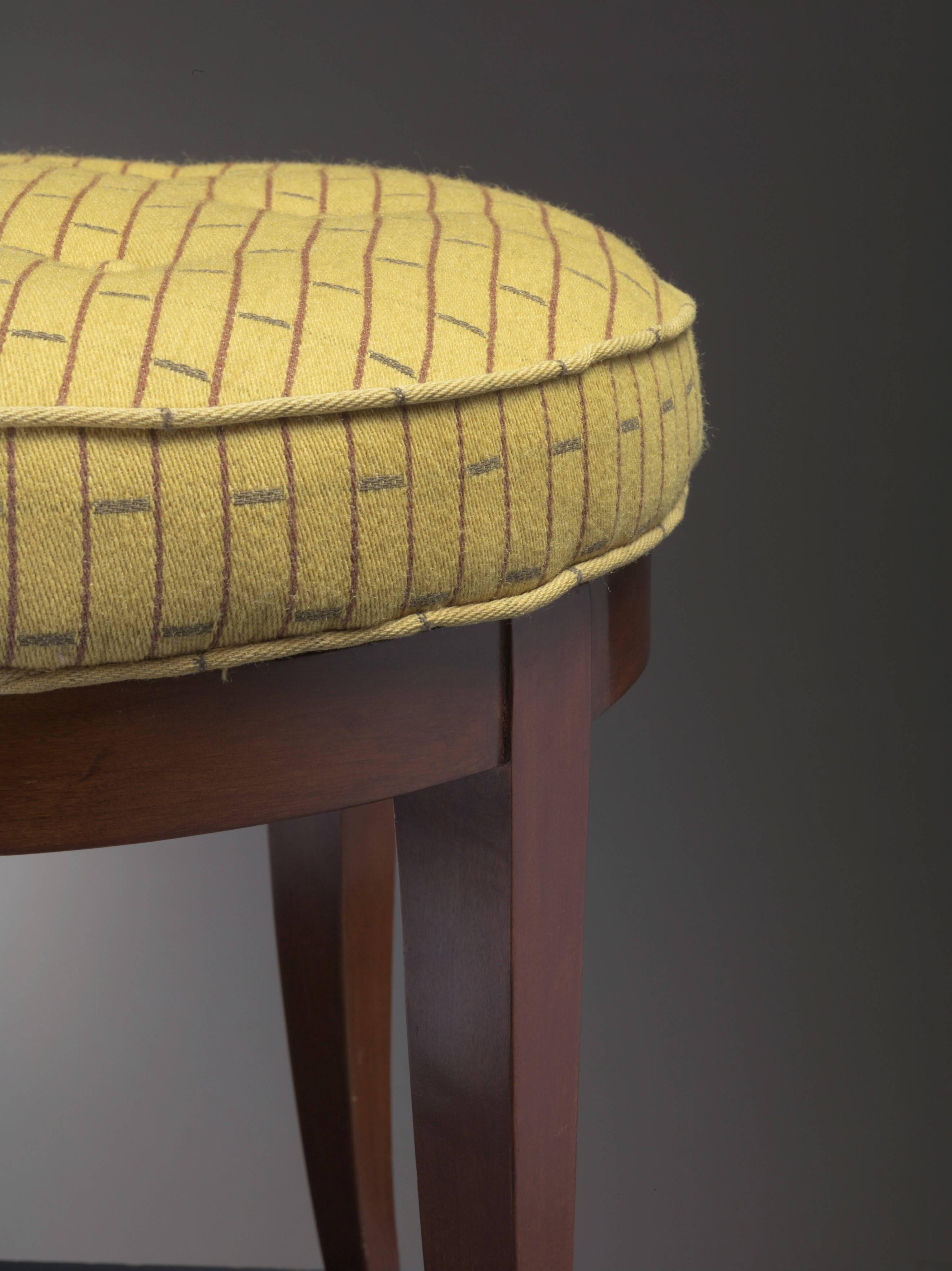 Paul Frankl Stool, USA, 1944 In Excellent Condition For Sale In Maastricht, NL