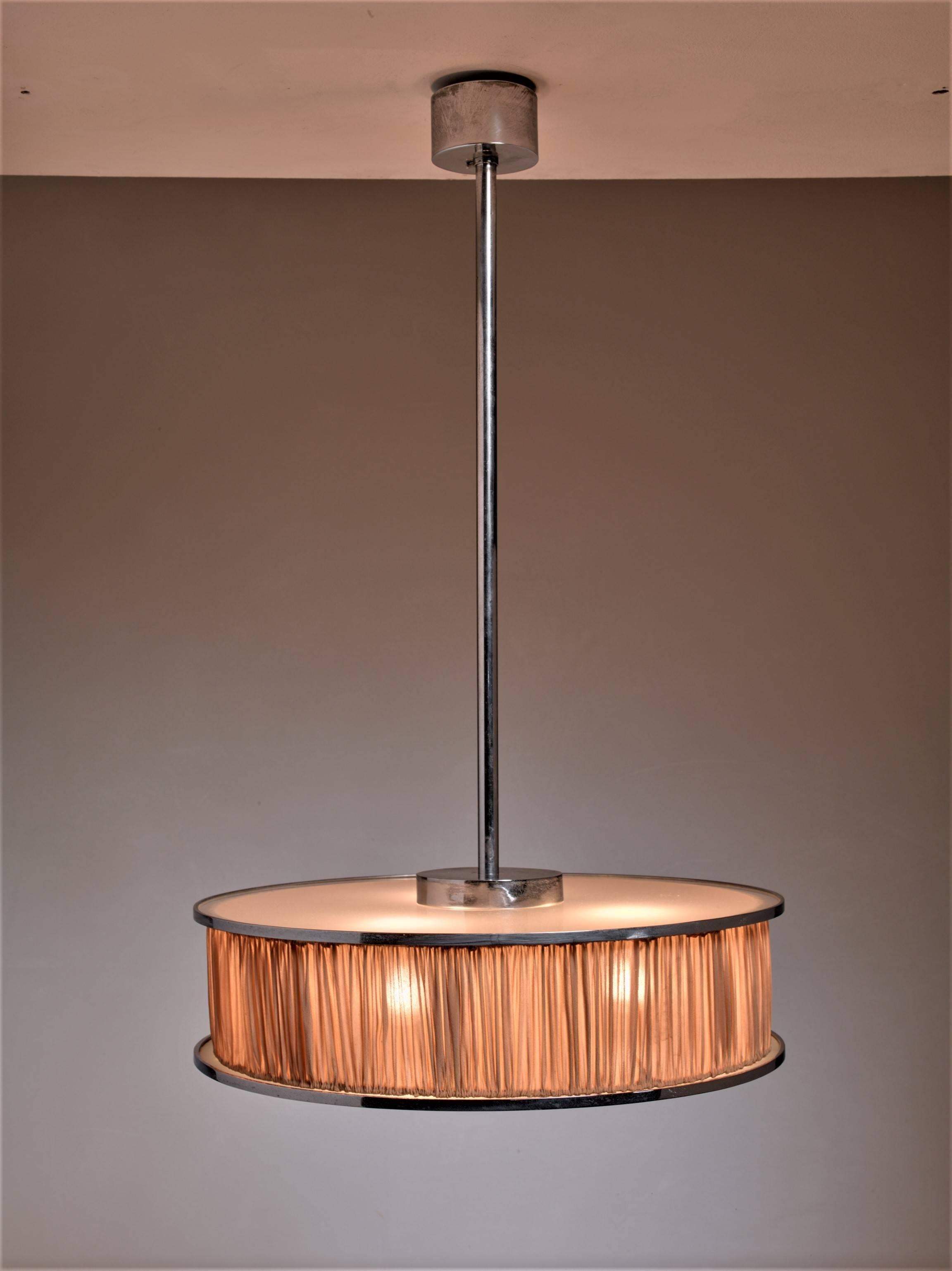 Mid-Century Modern Large Italian Modernist Pendant Lamp, 1920s