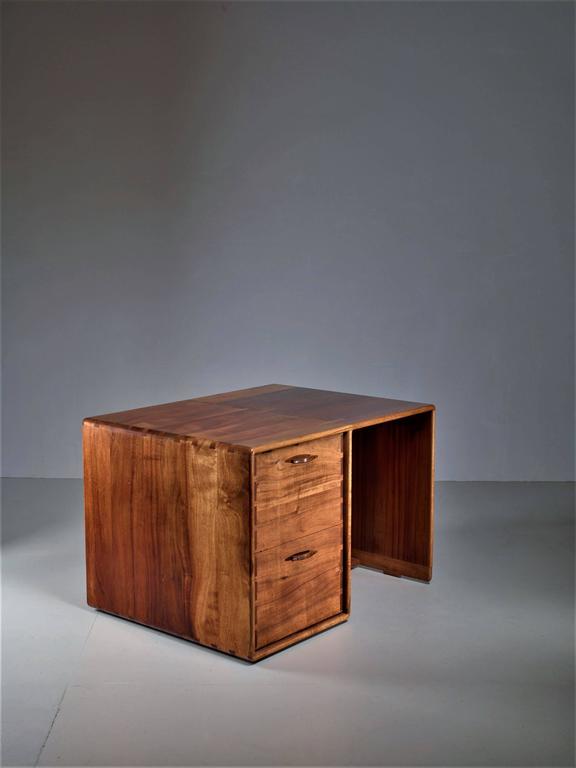 Jim Sweeney Studio Craft Wooden Desk Usa 1970s For Sale At 1stdibs