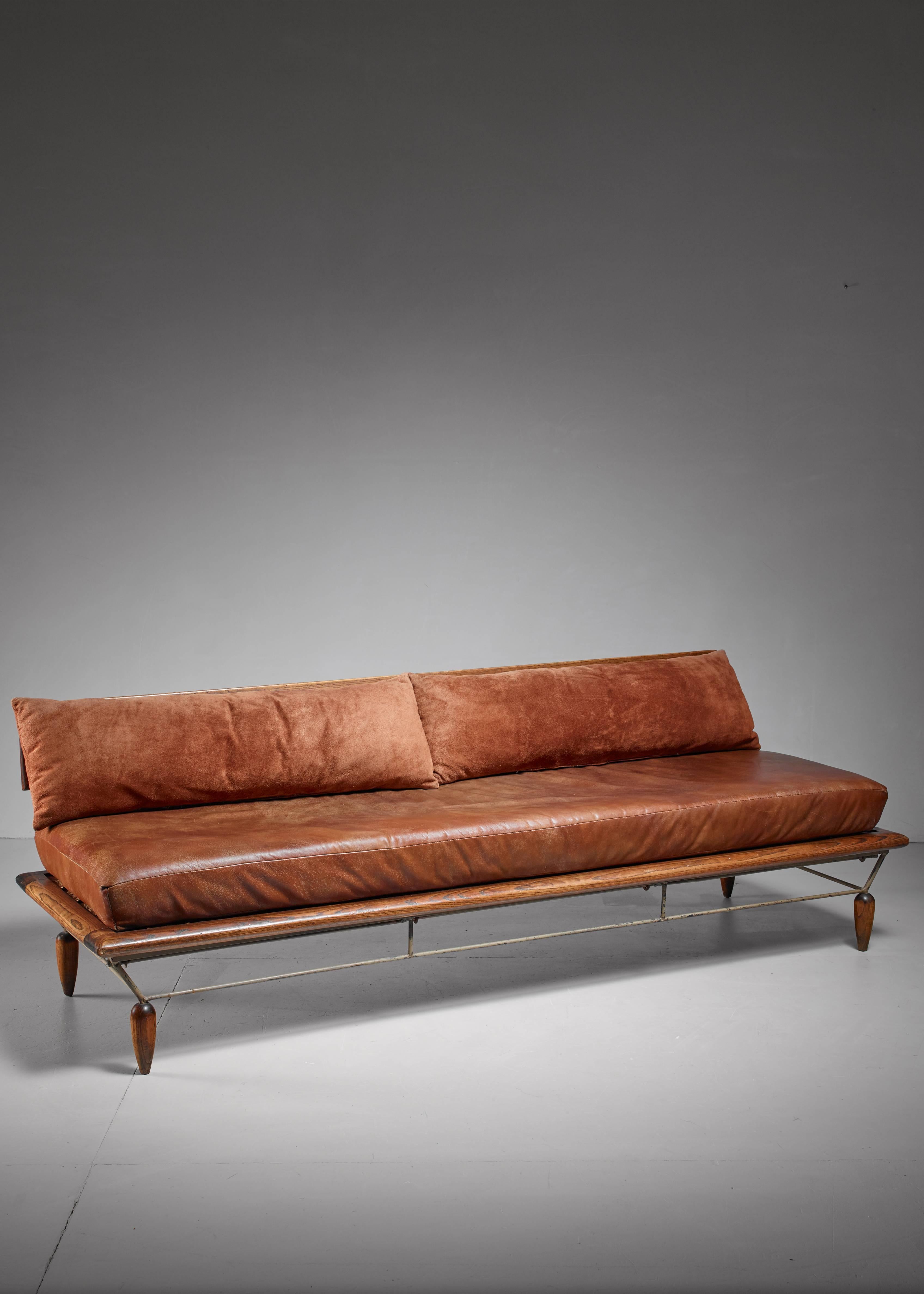 Mid-Century Modern Allen Ditson unique sofa, USA, 1960s For Sale