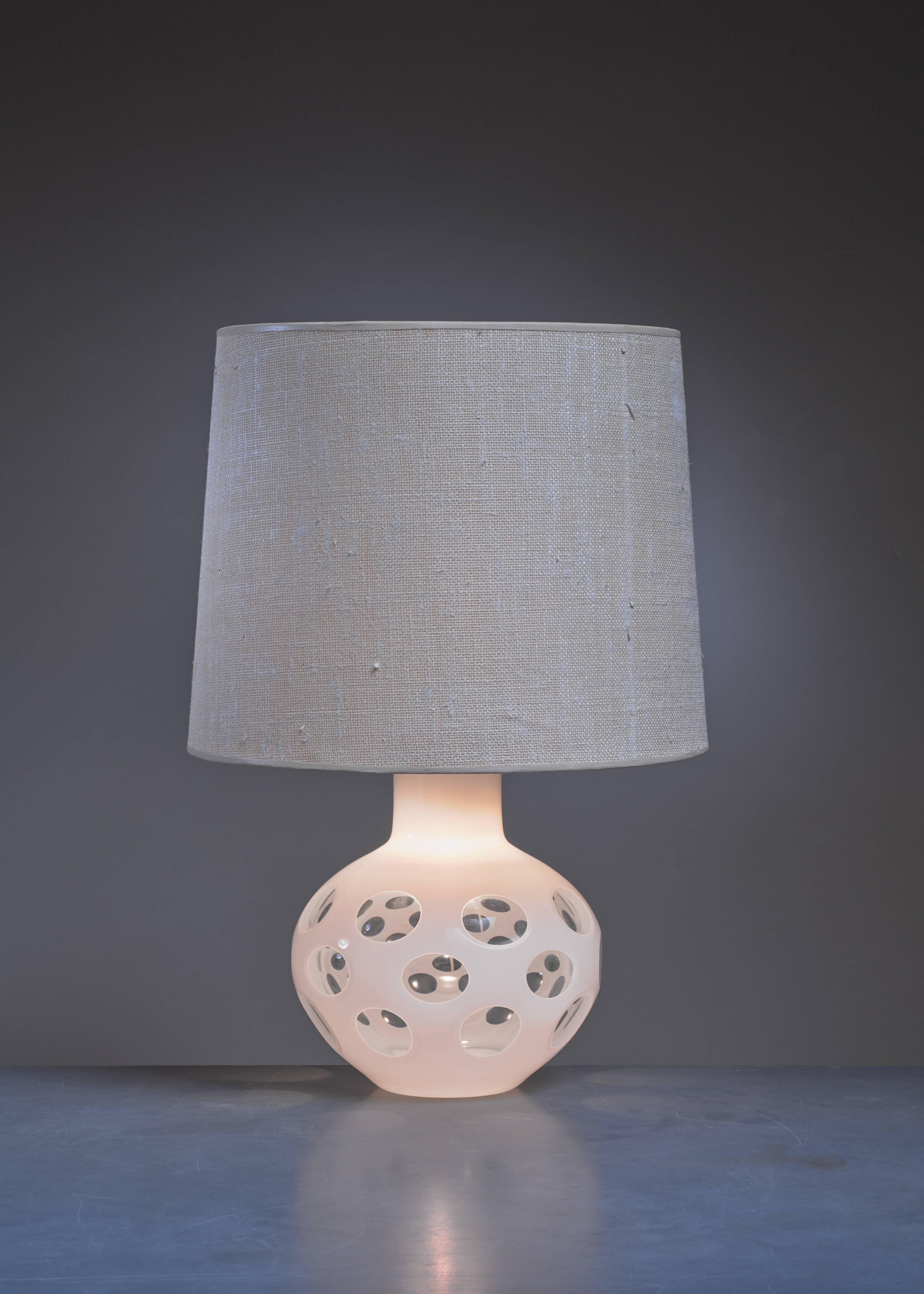 Post-Modern Carlo Nason Glass Table Lamp for Mazzega, Italy, 1970s For Sale