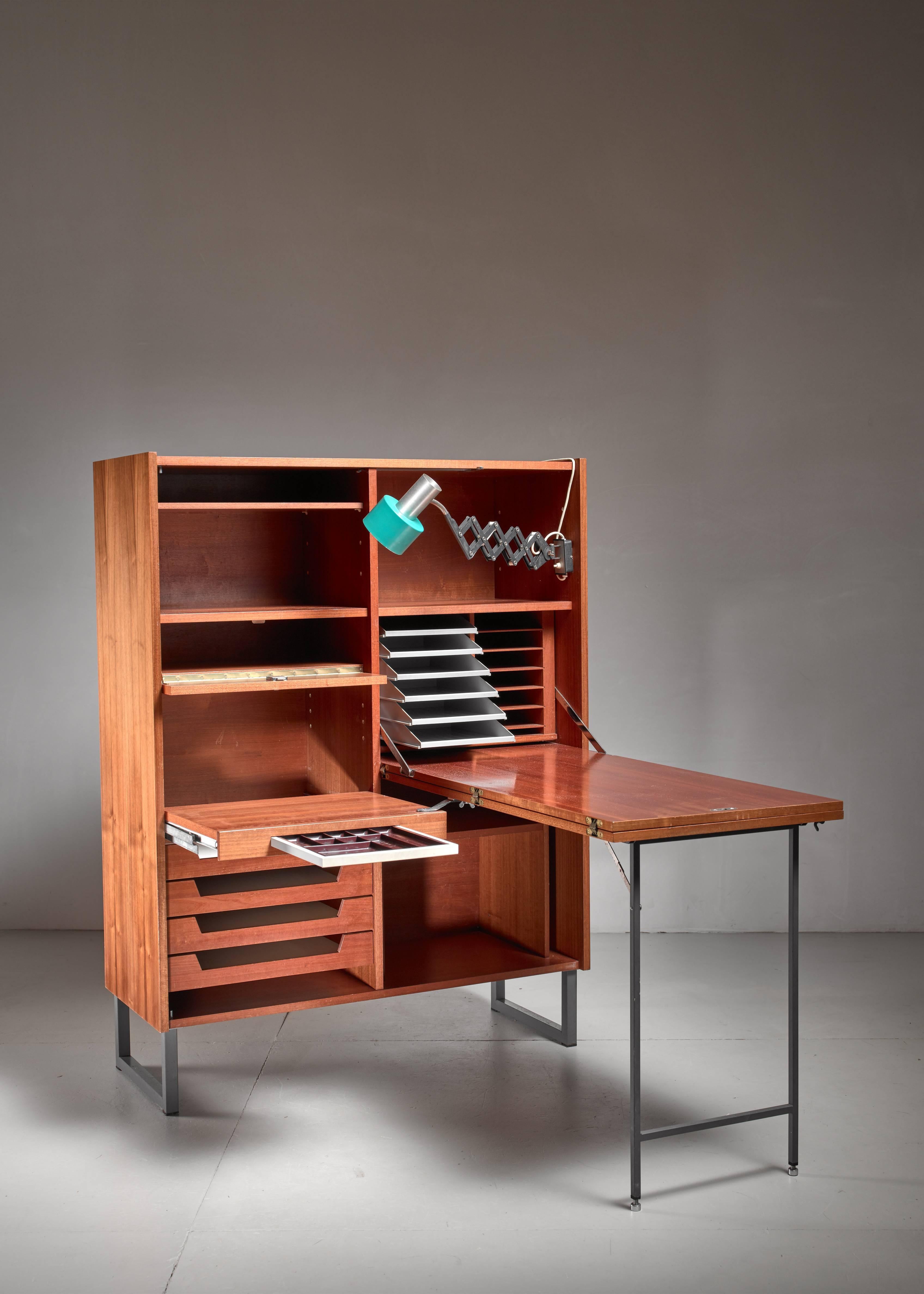 desk that folds into cabinet