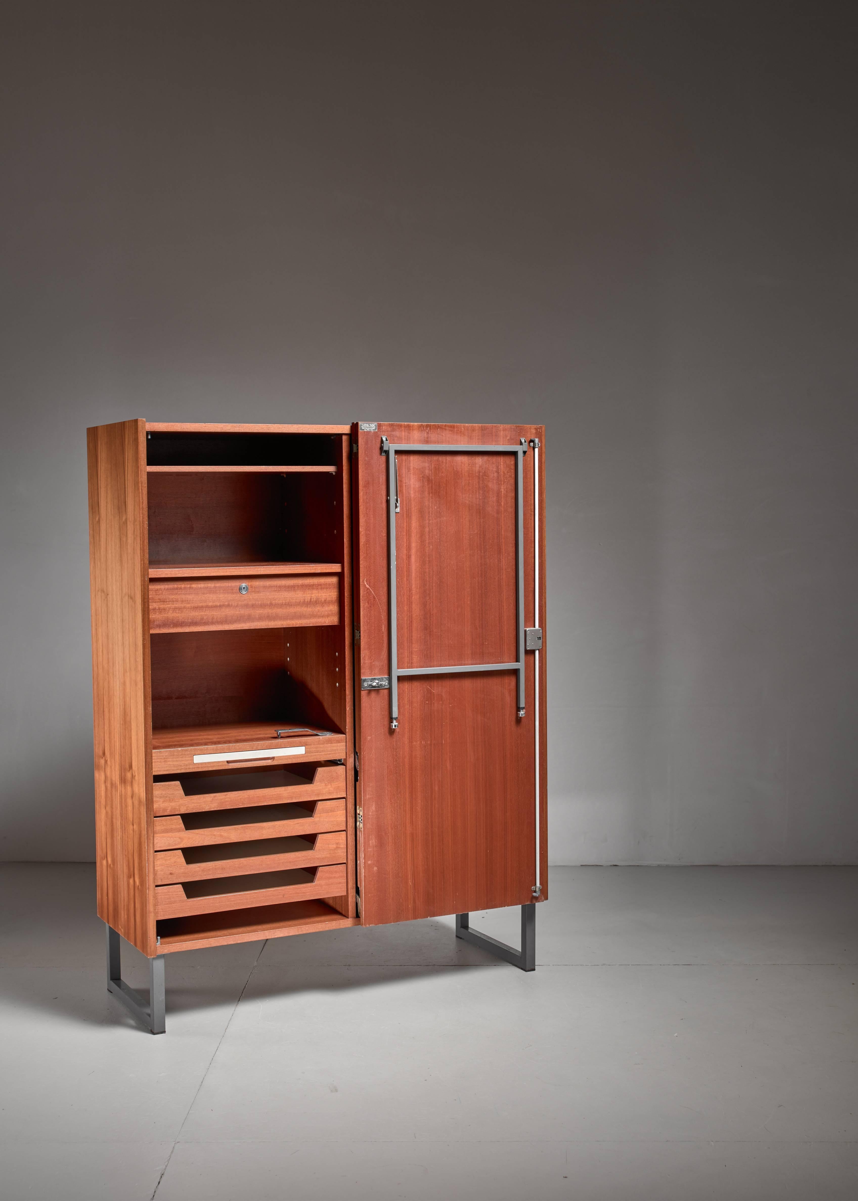 cabinet with fold out desk