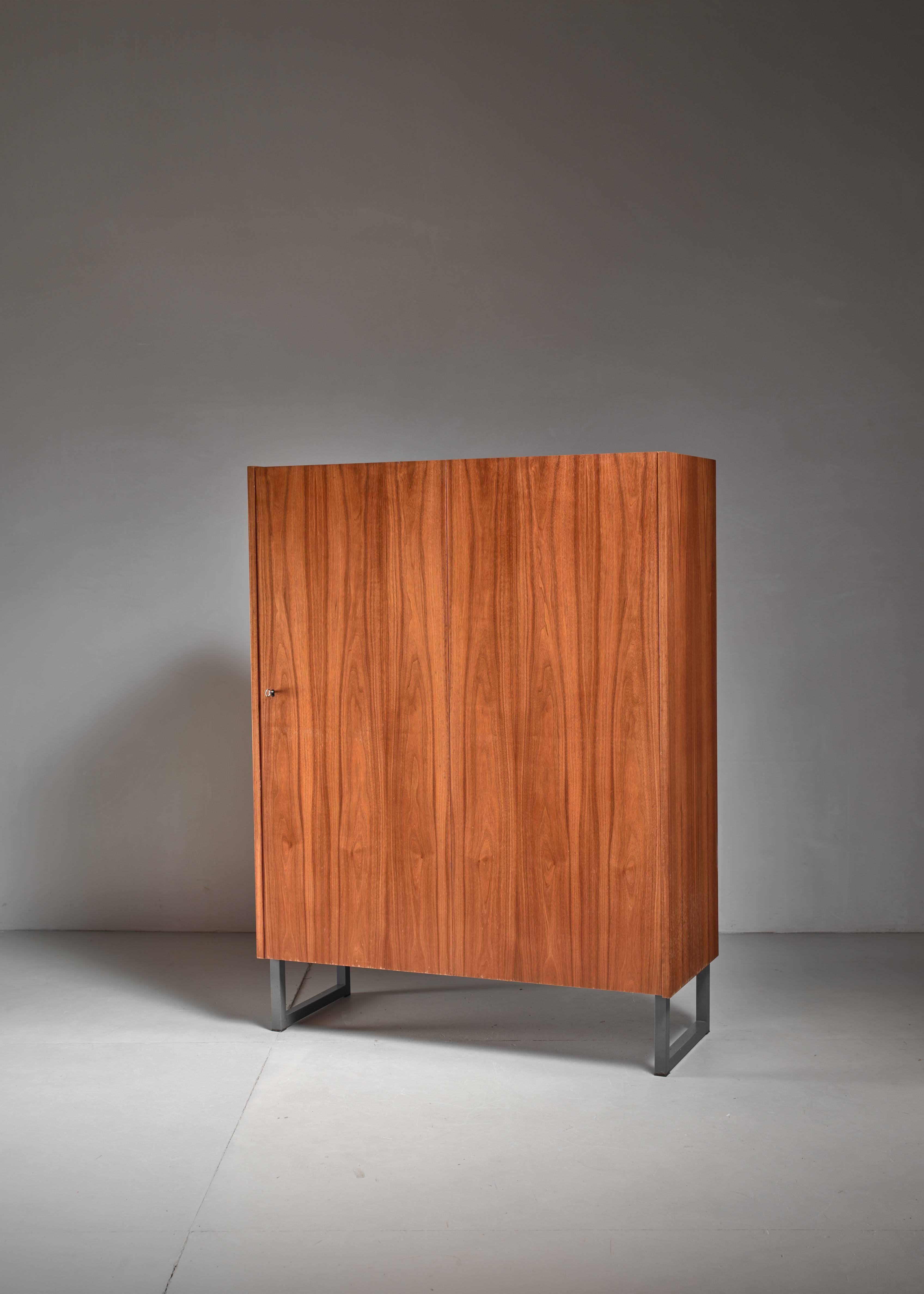Mid-Century Modern Secretaire with Fold Out Desk, Germany, 1960s
