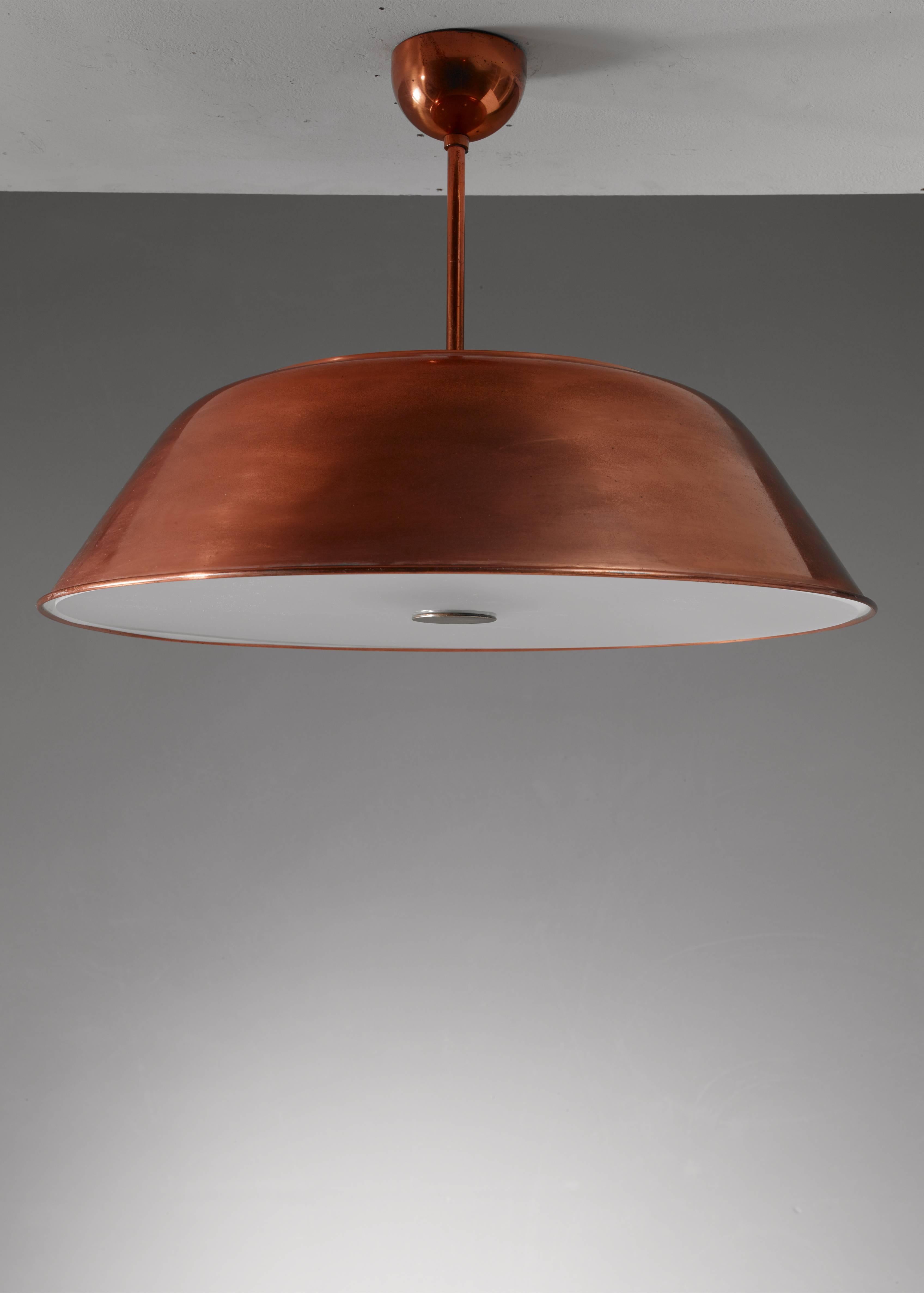 Colgante Bohlmarks de cobre, Suecia, años 30 Escandinavo moderno en venta