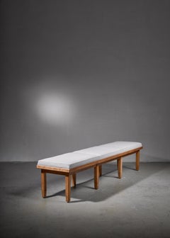 Tiger Maple Nordiska Kompaniet Bench, Sweden, 1930s