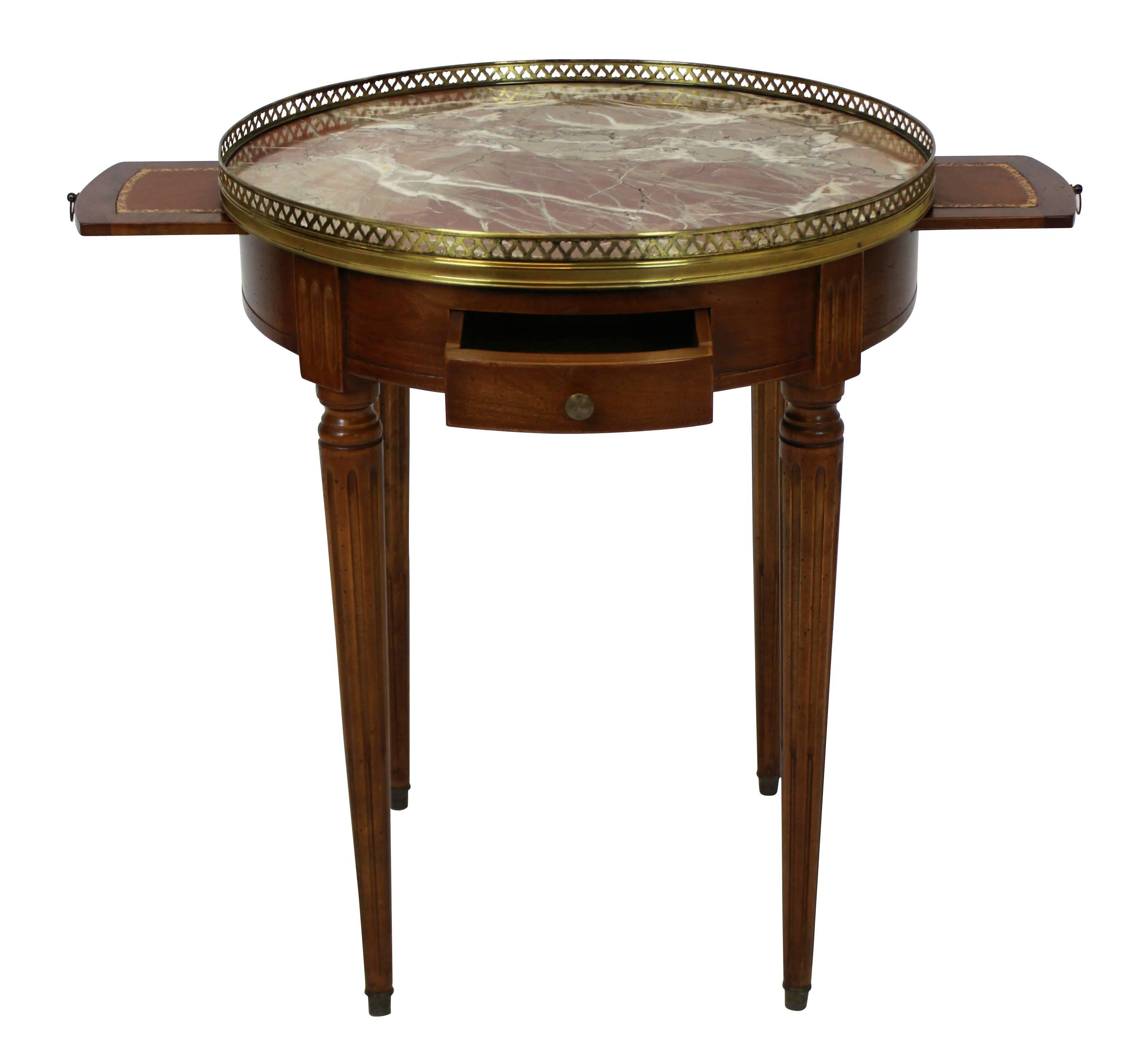 French Walnut Bouillotte Table In Good Condition In London, GB