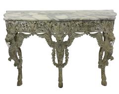 Large Northern Italian Painted Console