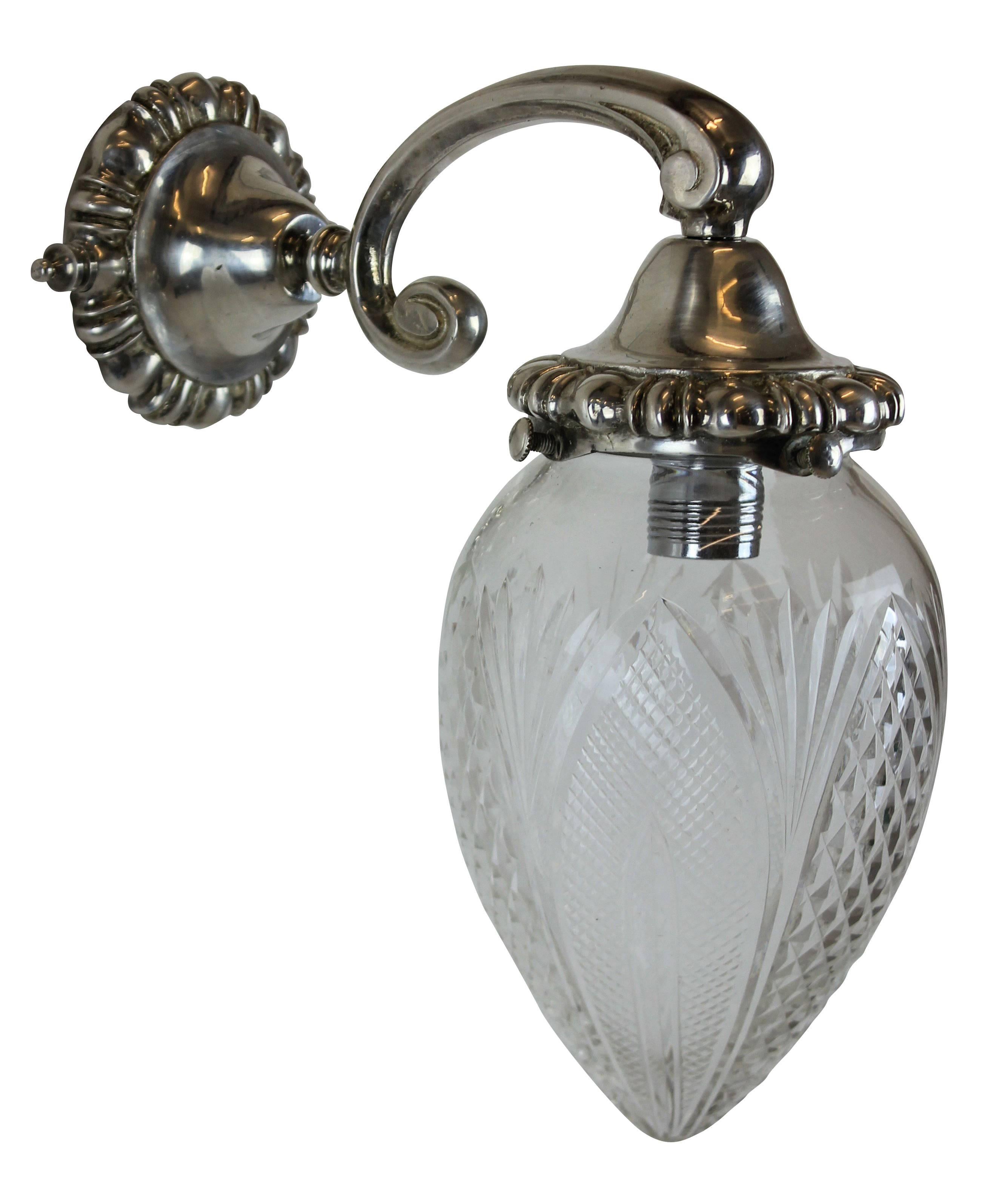 French Set of Six Silver Wall Sconces