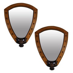 A Pair Of Large White Star Line Cruise Liner Mirrors