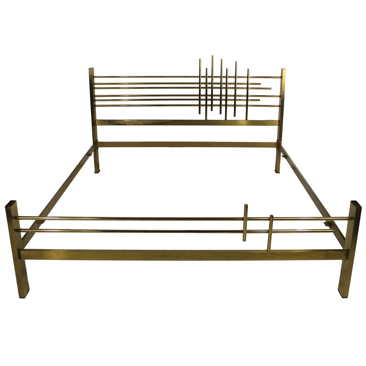 Italian 1960s Modernist Double Bed