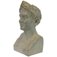 French Plaster Head of Napoleon as Emperor