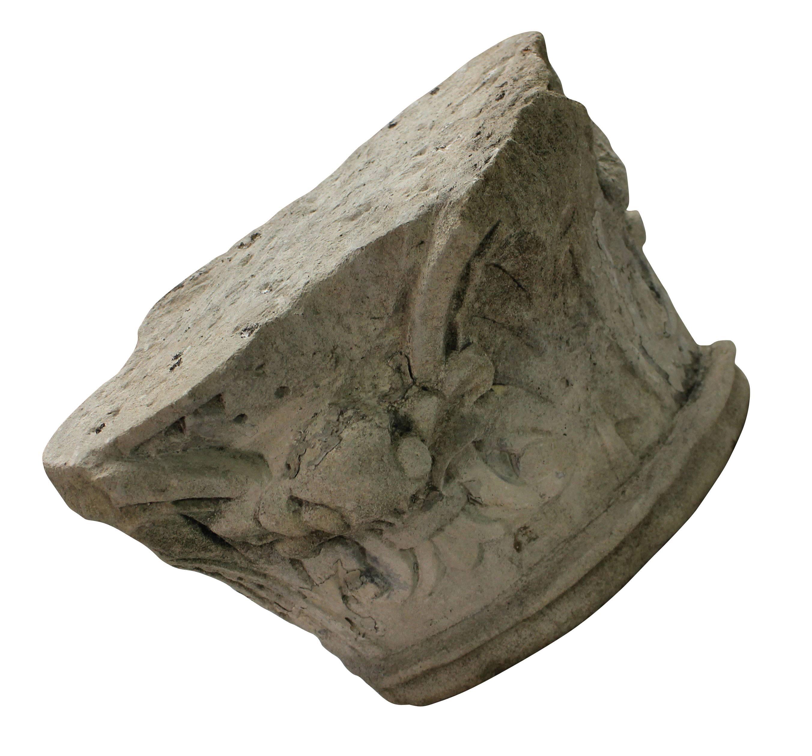 English Pair of Early 18th Century Architectural Stone Fragments
