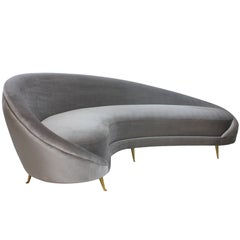 Curved Sofa in the Style of Ico Parisi