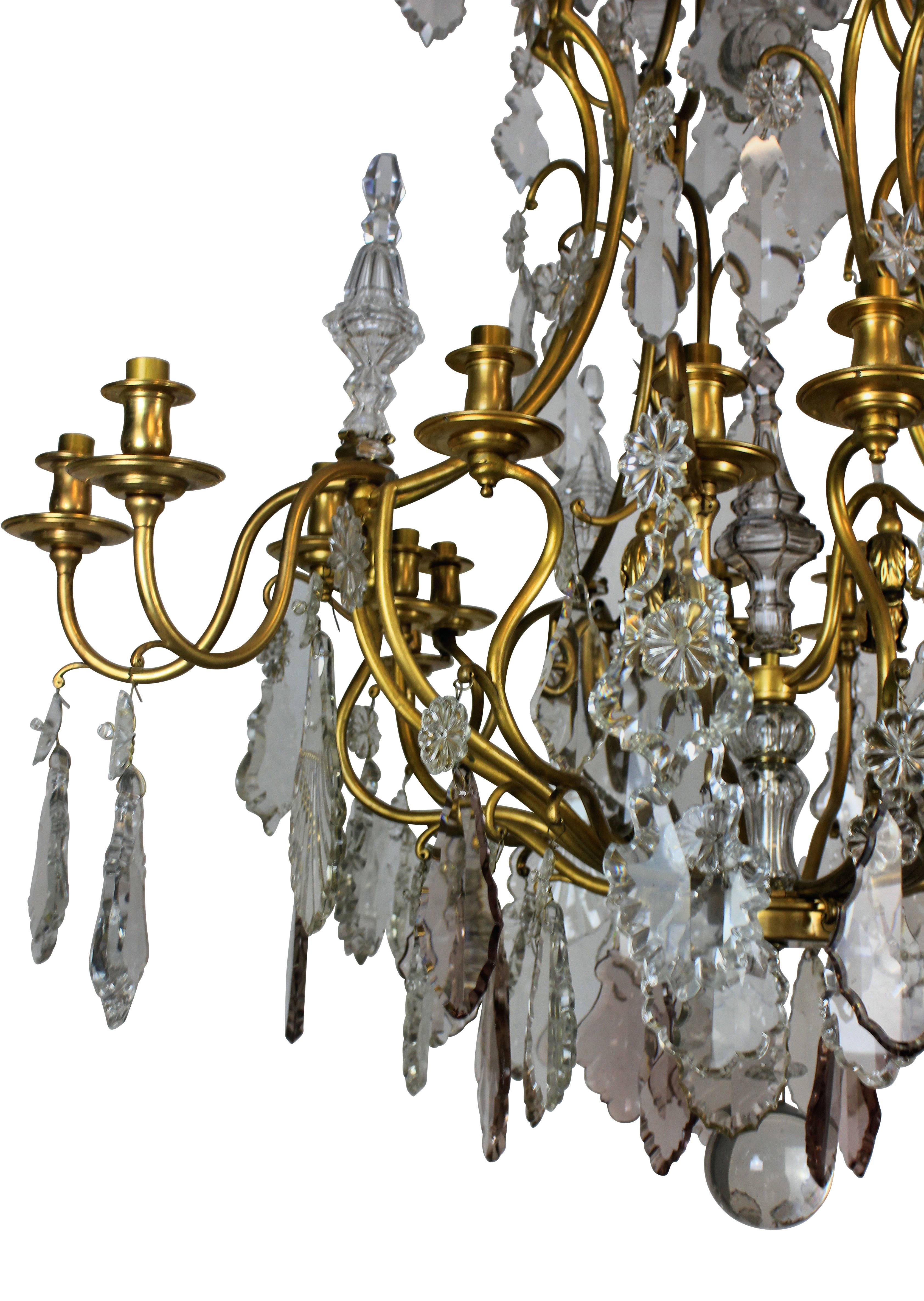 Large Chandelier by Baccarat of Paris 1