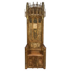 English 15th Century Pre-Reformation Ecclesiastical Throne