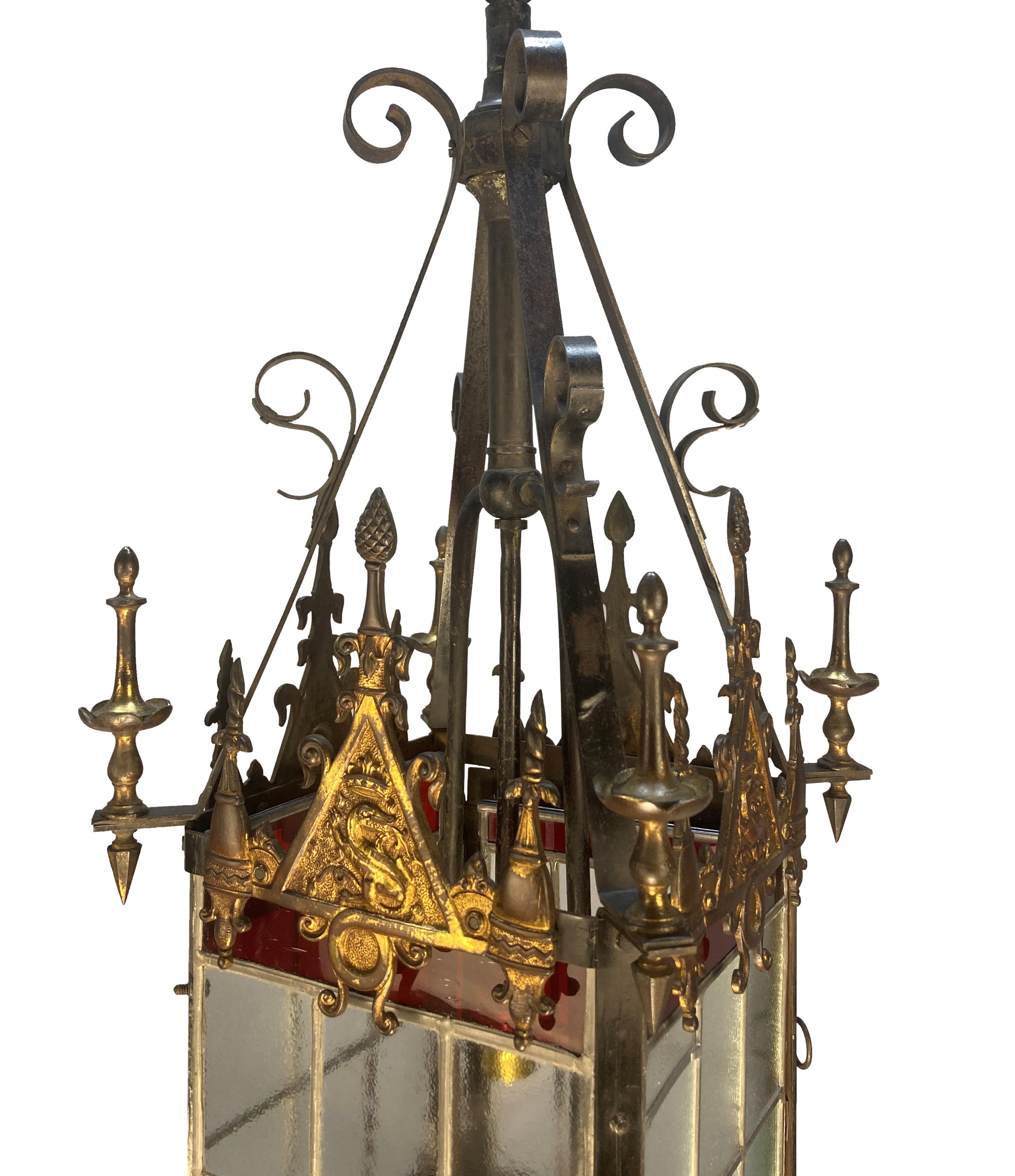 Lanterne gothique anglaise du 19e siècle à la manière de Pugin Bon état - En vente à Kent, Dover