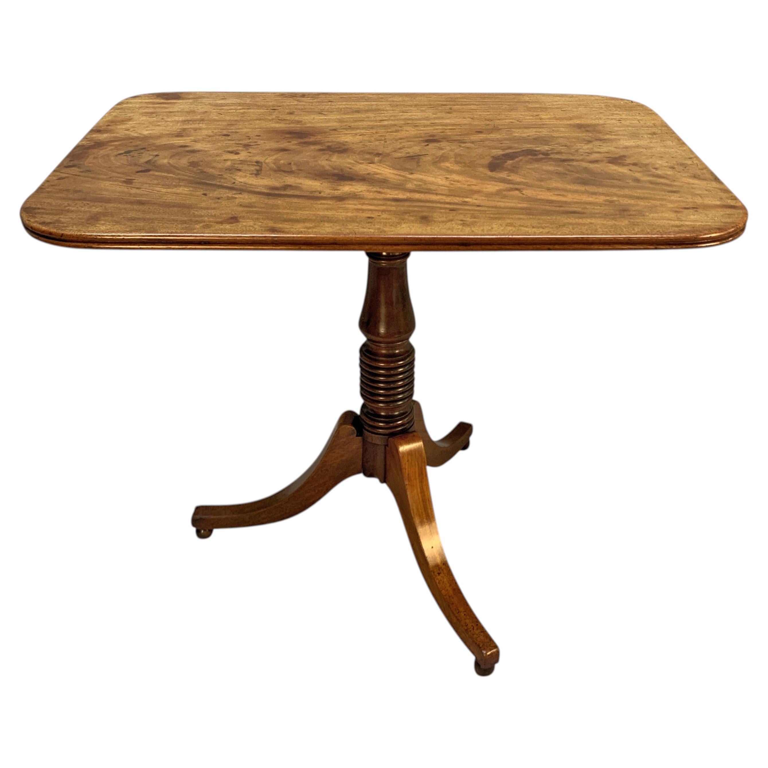 A George III Mahogany Tilt-Top Side Table