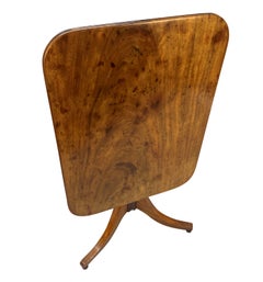 A George III Mahogany Tilt-Top Side Table
