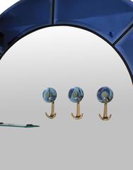 Large Floor Standing Hall Mirror with Coat Hooks