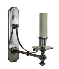 Set of Six Silver Library Lights