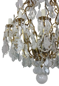 Louis XV Gilt Bronze and Cut-Glass Cage Chandelier
