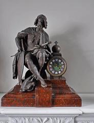 Clock of Set Representing "The King of Franks: Charles Martel"
