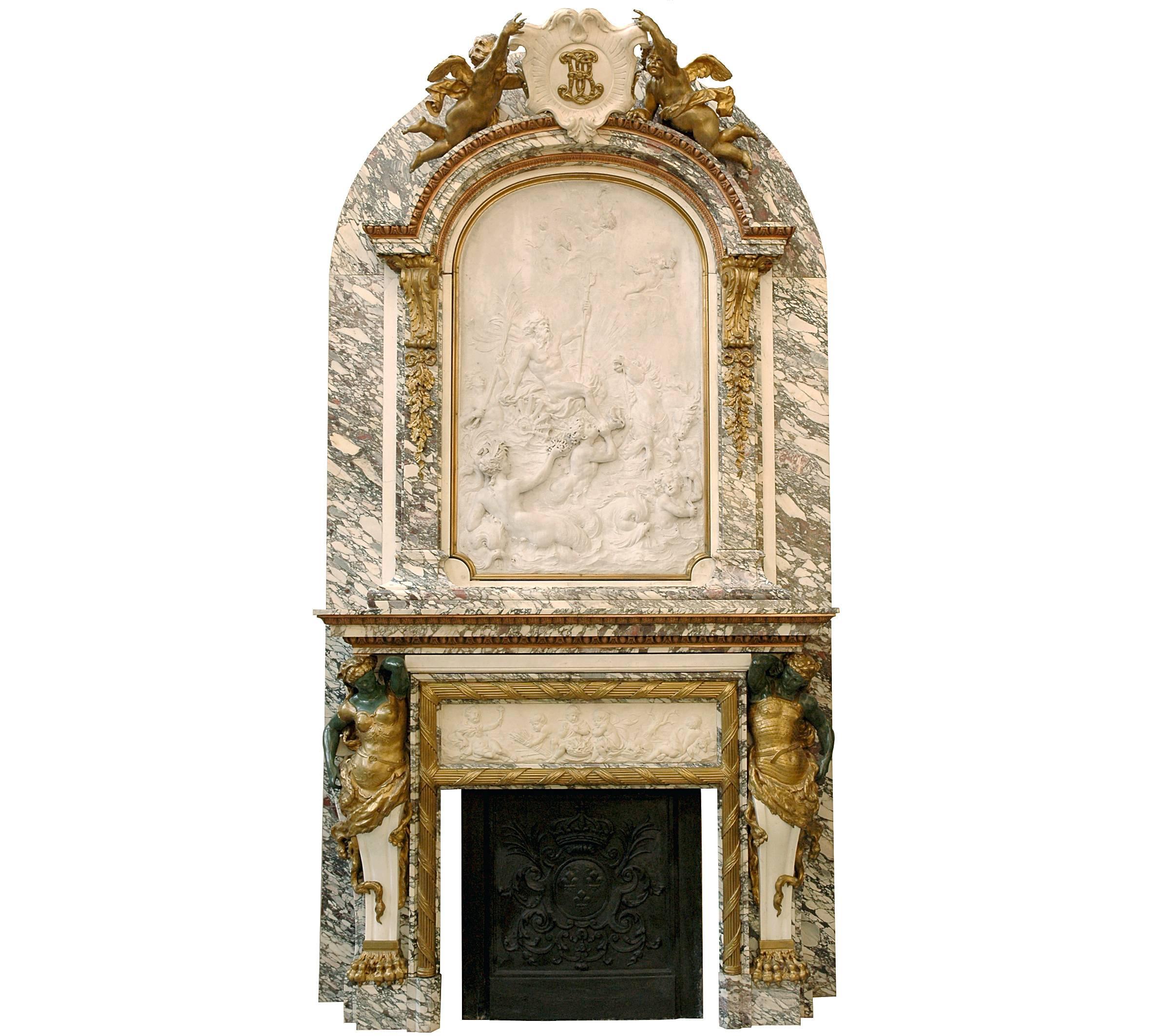 Monumental Fireplace Coming from Edward J. Berwind
s Estate, Fifth Avenue, NY