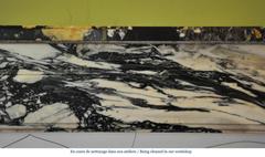 Art Deco Fireplace in African Breche Marble, 1930s