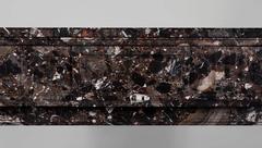Antique Louis XVI Style Fireplace in Breccia Marble with Flutings Decor