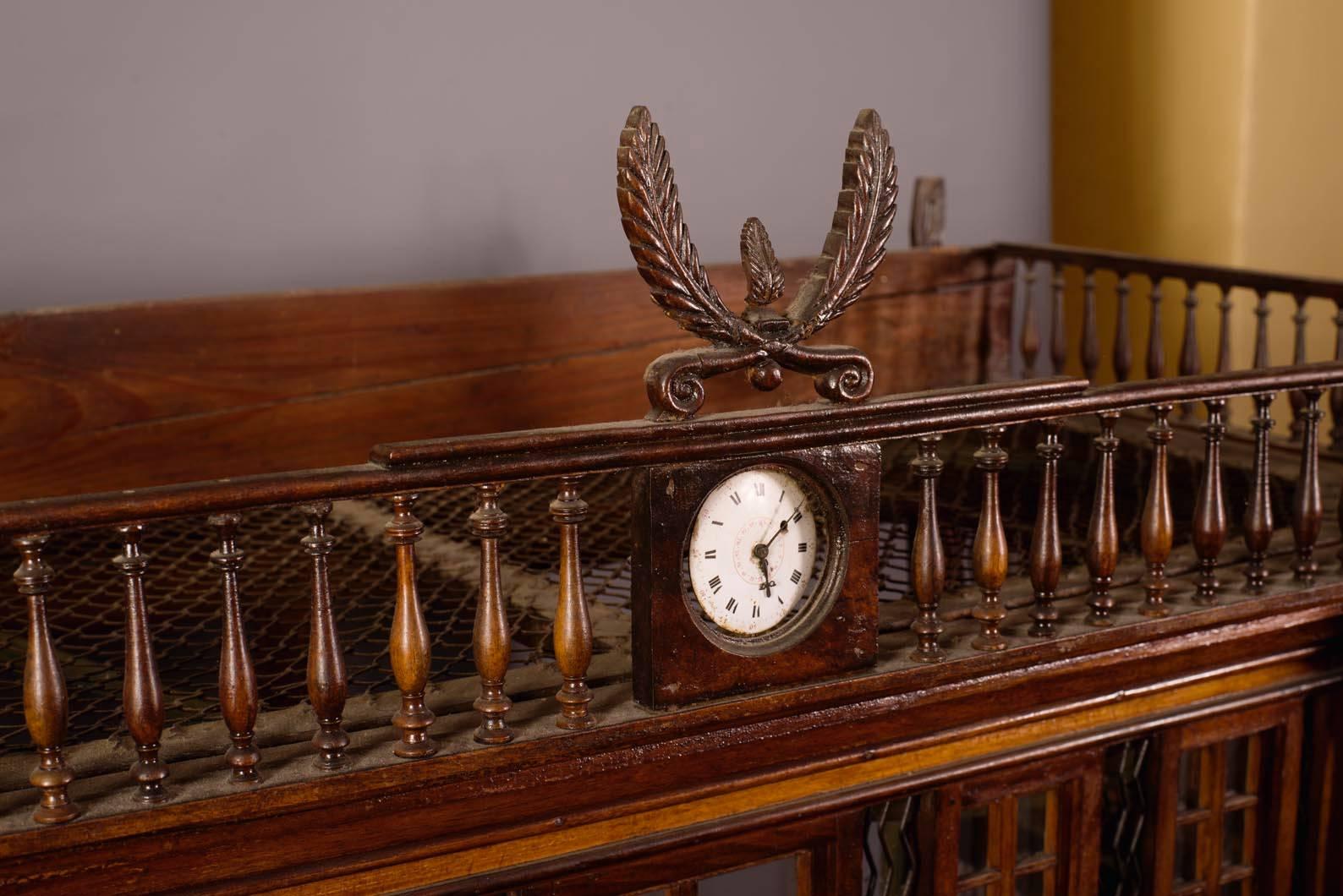 French Rare Bird Cage in the Shape of a Miniature Castle, Late 19th Century For Sale