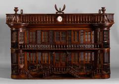 Rare Bird Cage in the Shape of a Miniature Castle, Late 19th Century