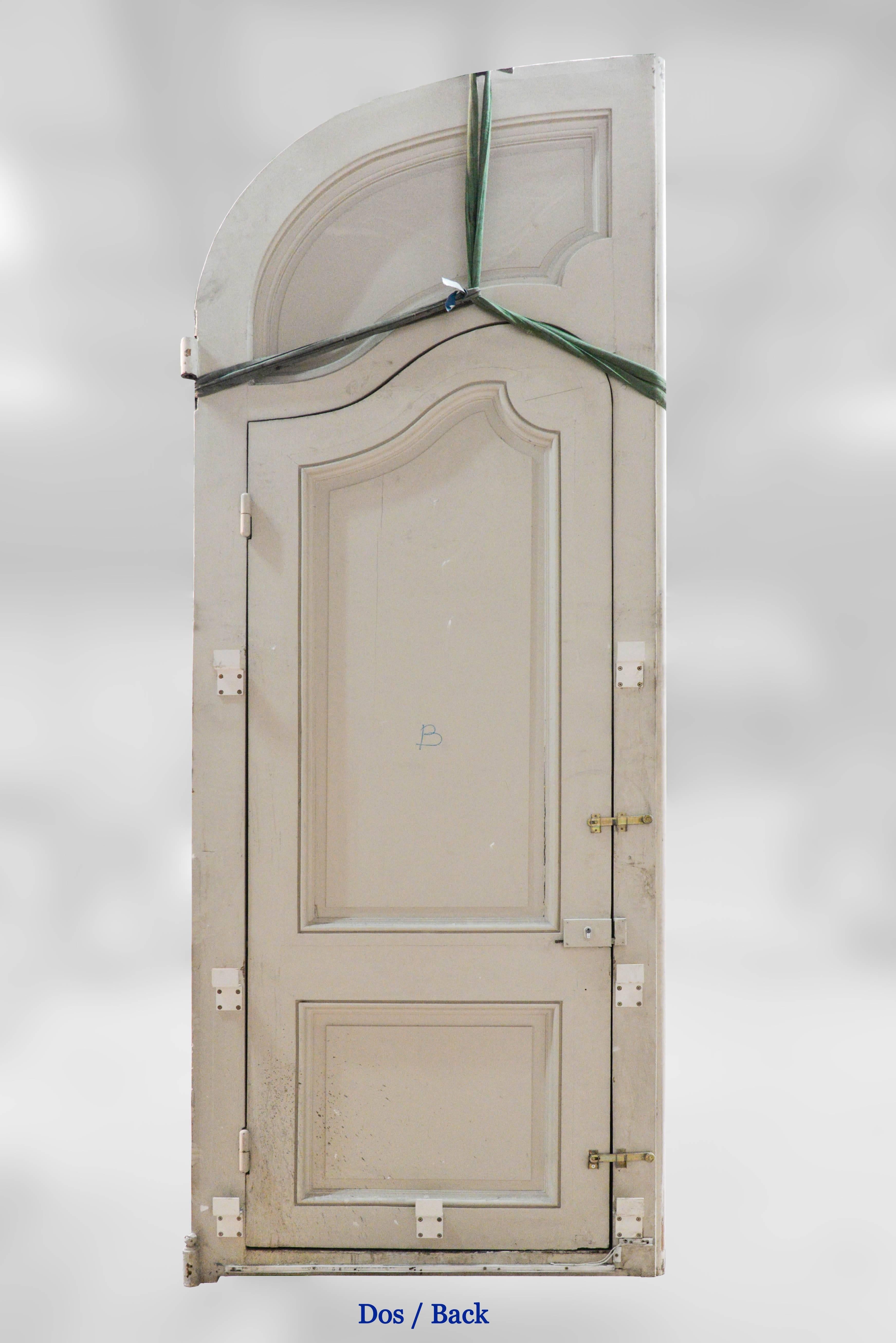 Double Door from an Haussmannian Building in Oakwood, Late 19th Century For Sale 2