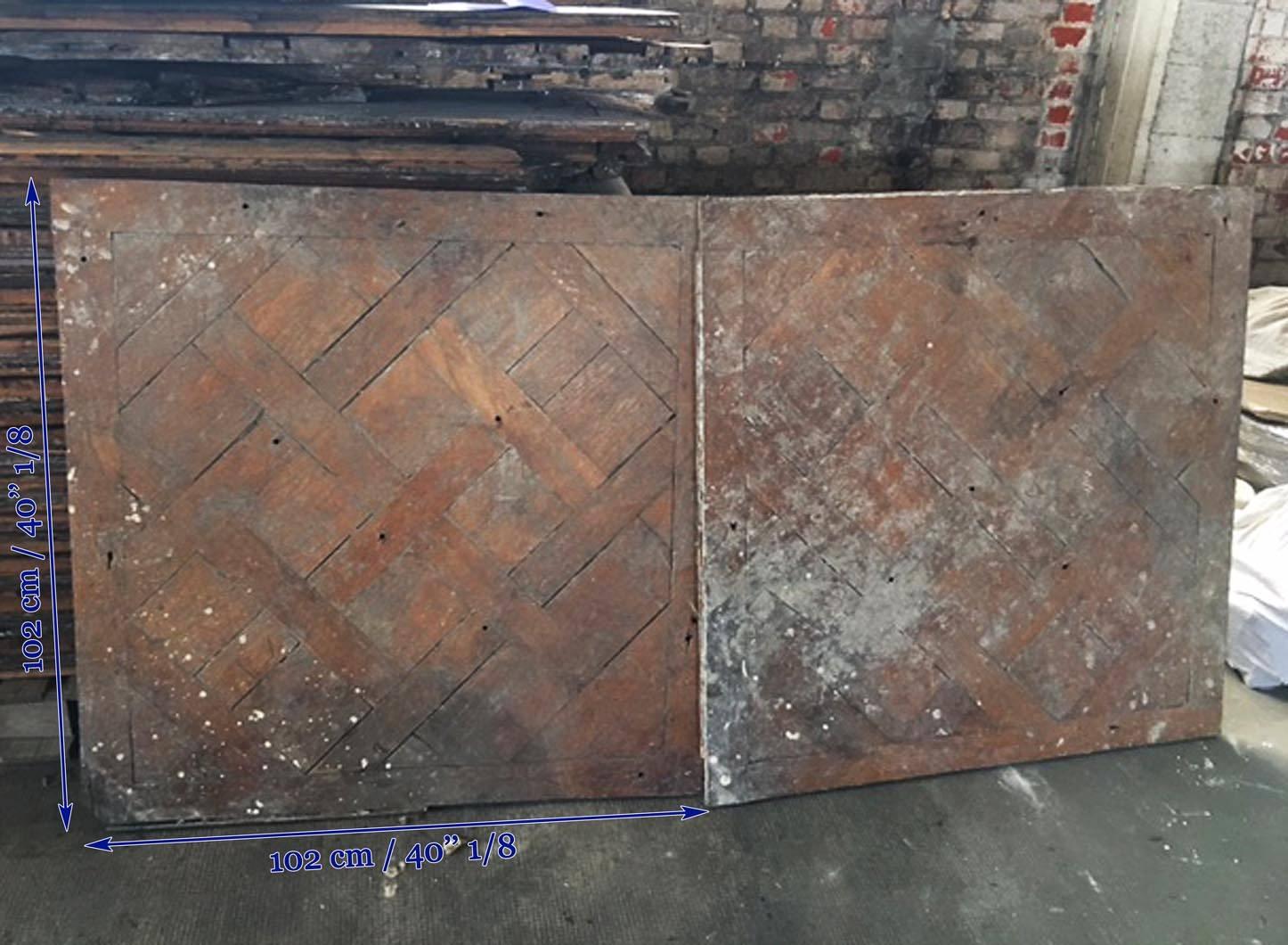 Antique 18th Century Versailles Parquet Flooring, Oak Wood For Sale 2