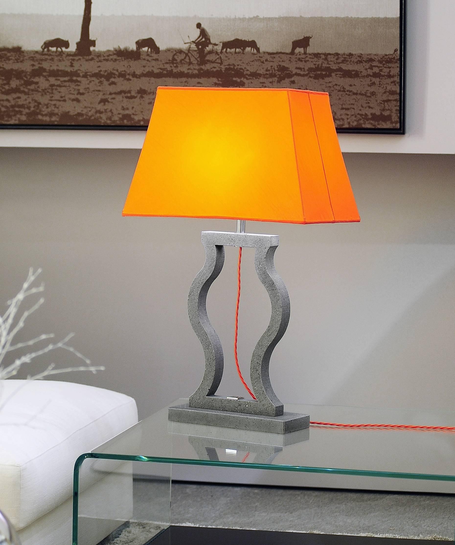 Travertine Table Lamp For Sale 2