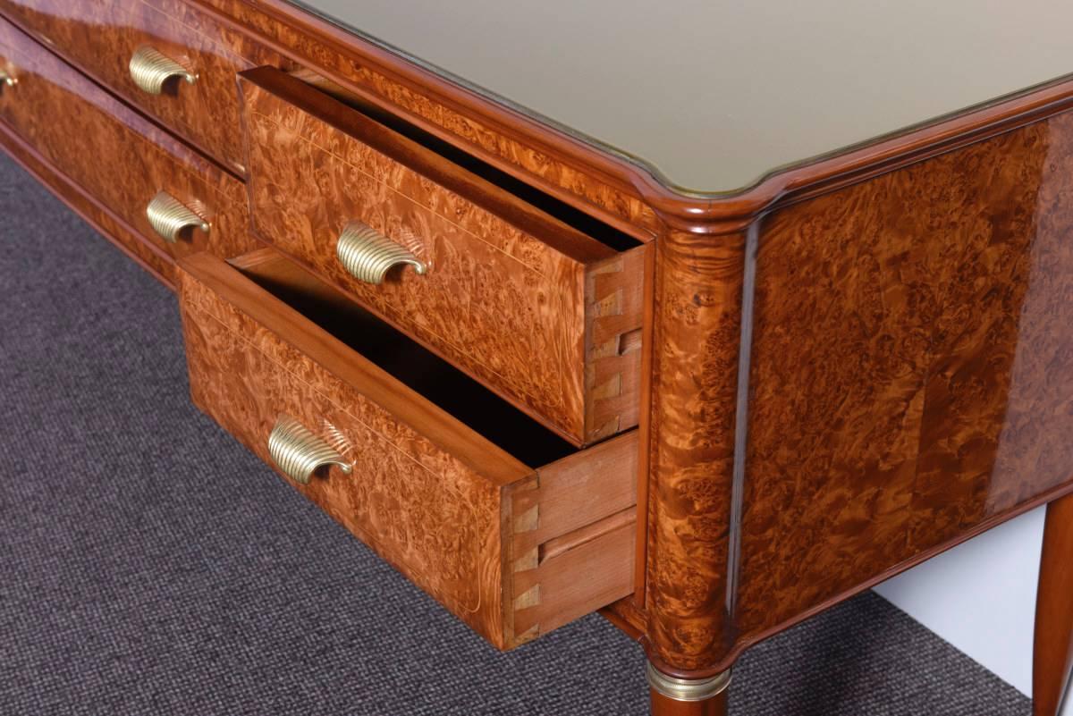 Glass Italian Origin Chest of Drawers For Sale