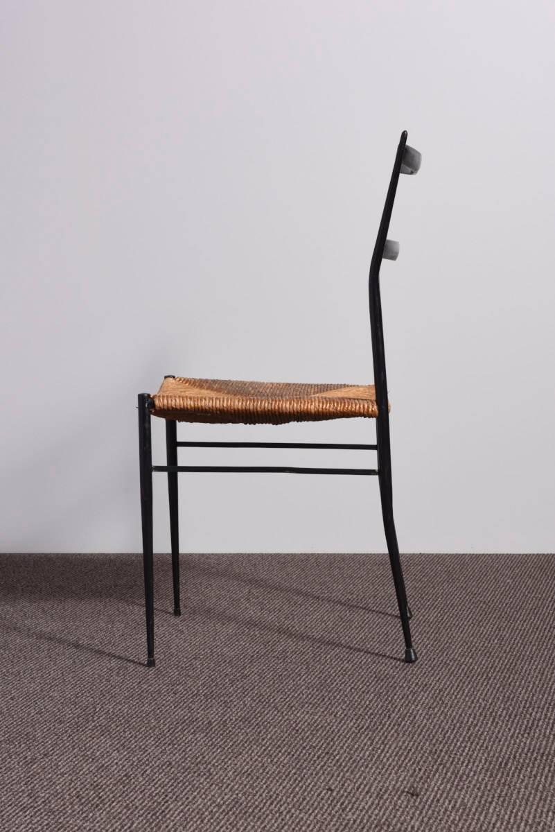 20th Century Set of Six Chairs Superleggera by Gio Ponti