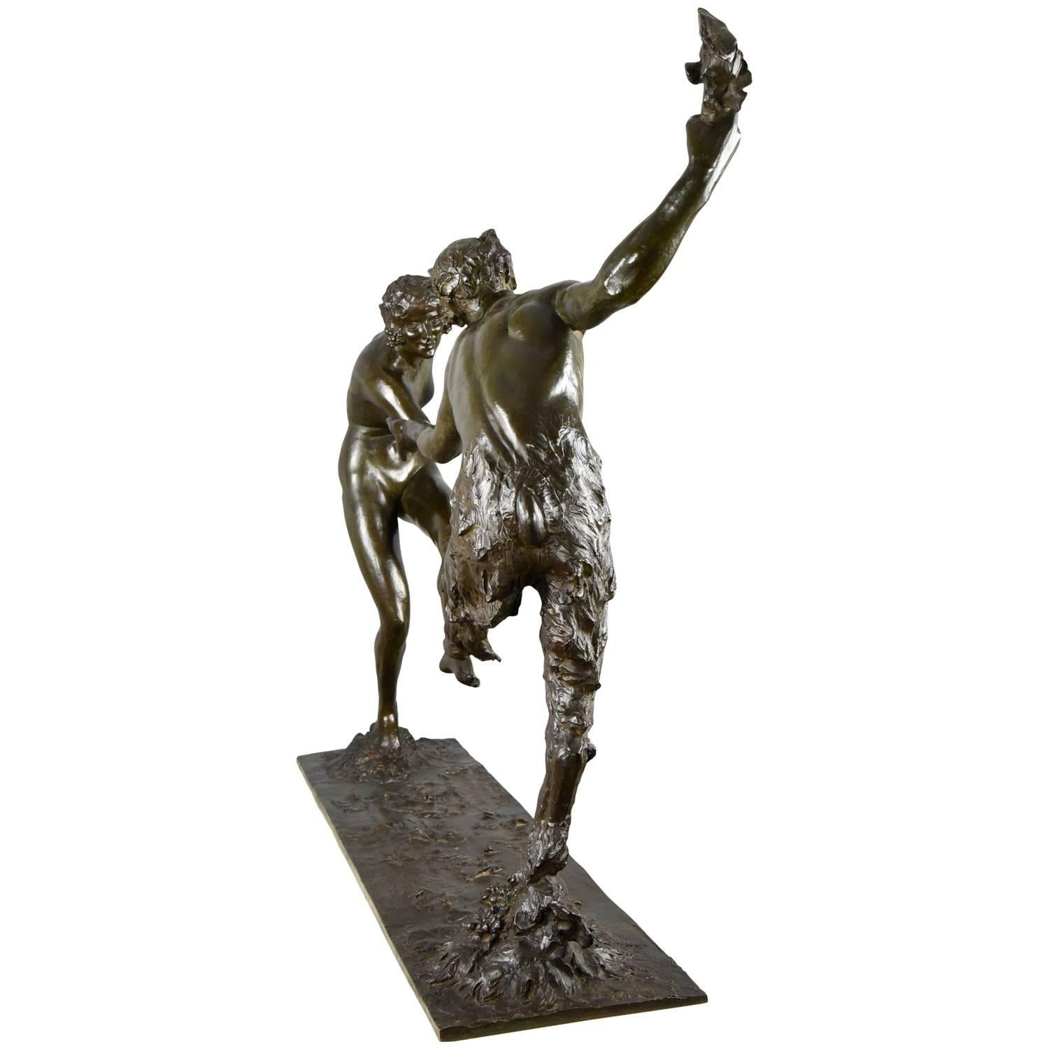 satyr bronze statue 1930