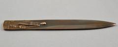 Pierre Turin, French Art Deco Bronze Letter Opener with Nude, 1925